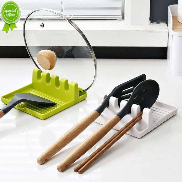 Porta cucchiaio Forchetta Spatola Portaoggetti in plastica Bacchette Organizzatore Resistente al calore Tappetino antiscivolo Utensile da cucina Accessori da cucina