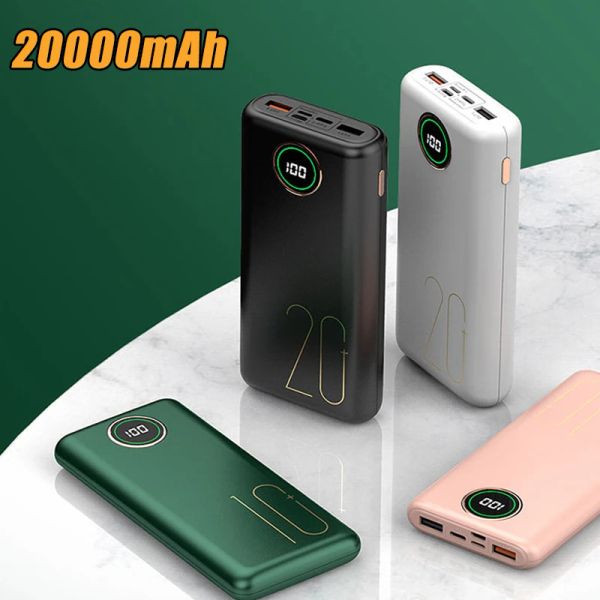 20000mah power bank carregamento rápido bateria externa powerbank para iphone 14 13 samsung s22 s21 x xiaomi mi telefone móvel poverbank