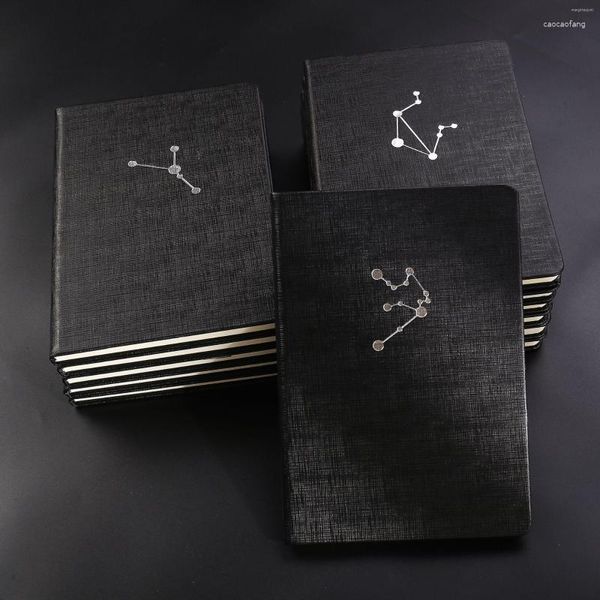 Notebook in PU con texture squisita di fascia alta Retro A5 12 Constellation Student Gift Libro da ufficio creativo