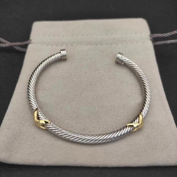 David Yurma Bracelet Dy Bracelet Designer Cable Bracelet Jewelry for Momen Men Men Gold Silver Pearl Head Cross Banglelet Jewelry 731