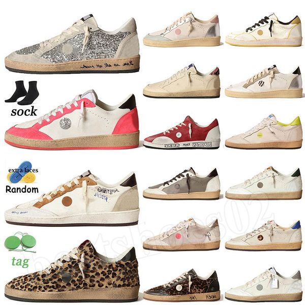 Nuova versione Mid Slide star sneakers basse Donna scarpe casual di lusso marchio italiano Scarpe da ginnastica Golden Sequin Classic White Do-old Dirty Gooseity Scarpe da uomo taglia 46