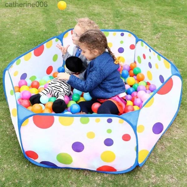 Baby Rail Ball Pits Zelt faltbare Kinder spielen Zelt Cartoon Ball Pit Pool für Indoor Outdoor Sport pädagogische tragbare Kinder Spielzeug GeschenkL231027