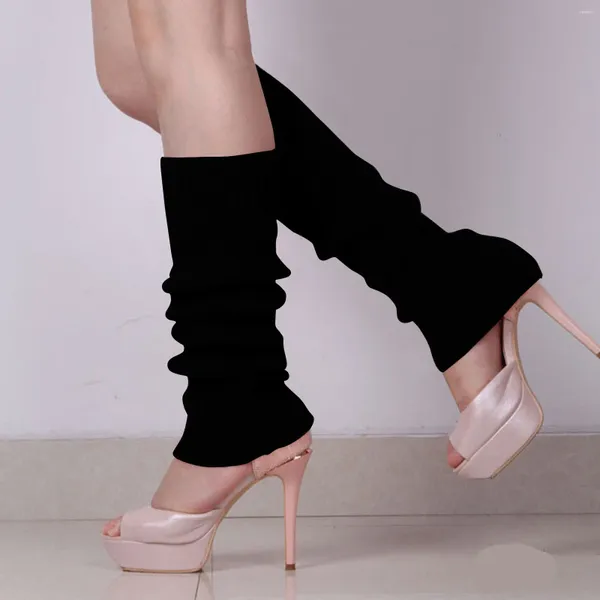 Женские носки, женские теплые шерстяные зимние однотонные комплекты для ног для взрослых, ворсовые эластичные длинные носки без ног в стиле Лолита Jk