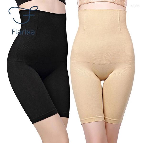 Shapers femininos flarixa cintura sem costura hip shaper pós-parto redução abdominal cintura alta plana canto cinta calças