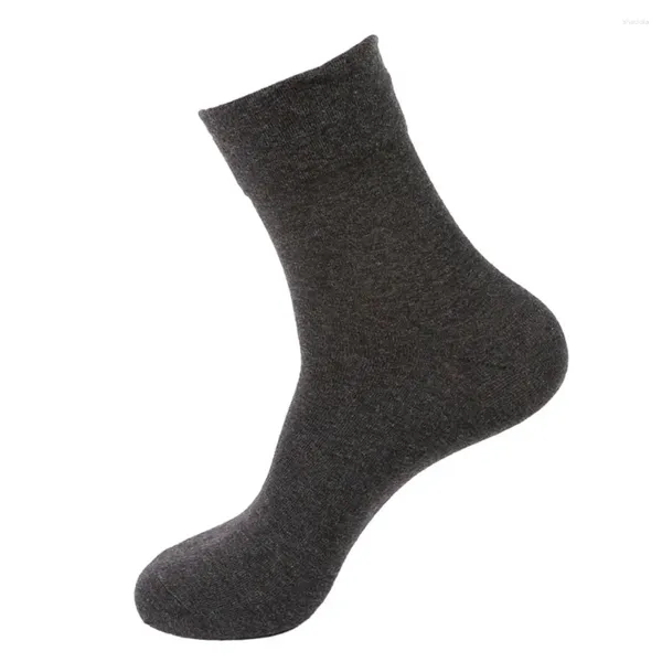 Herrensocken, mittelhoher Stiefel, weich, bequem, schweißabsorbierend, Weiß/Grau/Dunkelblau/Dunkelgrau, 4 Farben