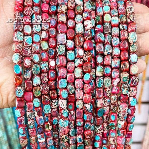 Lose Edelsteine natürliche bunte Kaiser unregelmäßige Form Perlen rosa Opal Picasso Spacer Perle für Schmuck machen DIY Armband Halskette