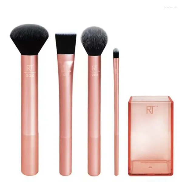 Pincéis de maquiagem rt conjunto profissão fundação pó sombra blush escova de mistura de alta qualidade compõem ferramentas brochas maquillaje