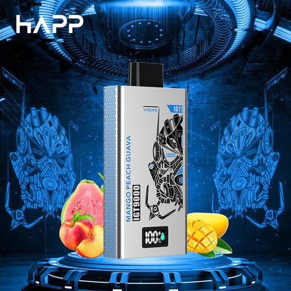 Оригинальные затяжки HAPP 9000, заводская цена, одноразовые Vape Pen Pod Deice, 2% E-Juice, электронная сигарета 6k/9k/10k/ Vaper Puff