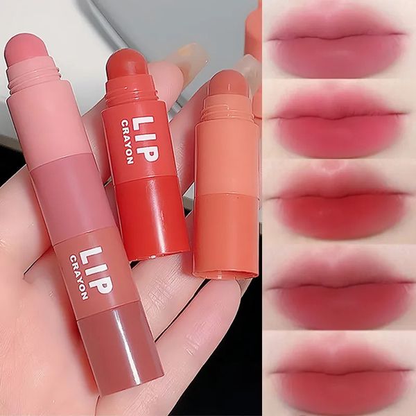 Conjunto de batom brilho labial 4 cores em 1 kit de caneta de veludo fosco lipliner à prova d'água duradouro não desbotando cosméticos de maquiagem 231027