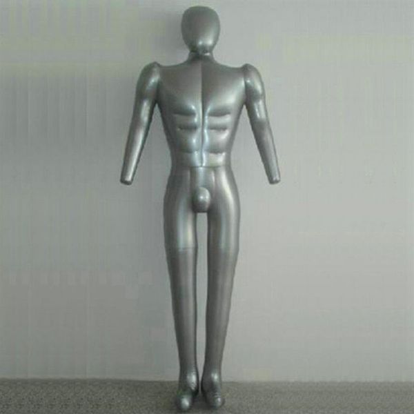 2023 aufblasbare Nähen Schaufensterpuppe Für Kleidung Männlich Realist Inflation Torso Pvc Ganzkörper Puppe Modell Maniquis Para Ropa M00357203F