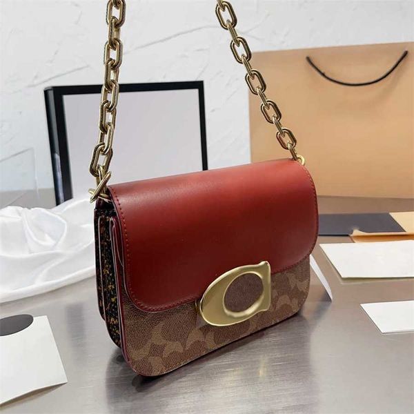 Вечерняя 10А классическая роскошная дизайнерская сумка на плечо с цепочкой и пылью, модный брендовый кошелек, винтажные женские коричневые кожаные сумки