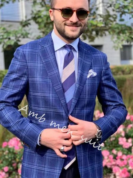 Abiti da uomo Blazer Set Cappotto Pantalone Ultimo design Stand bavero da sposa per uomo 2 pezzi Slim aderente formale elegante sposo frac