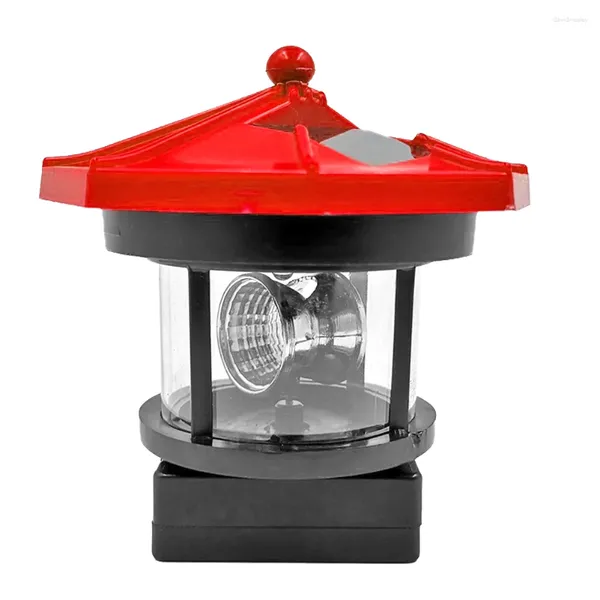 Faro con sensore intelligente Lampada a LED solare con decorazione per esterni Lampada a fascio rotante