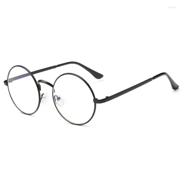 Солнцезащитные очки, радиационно-стойкие очки для чтения для мужчин и женщин с защитой от синих лучей, компьютерные унисекс, плоские винтажные круглые оправы для очков из сплава