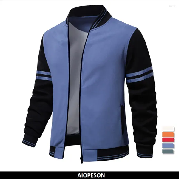 Männer Hoodies 2023 Herbst Winter Qualität Sweatshirts Für Männer Casual Strickjacke Jacke Stehkragen Design Baseball Jacken