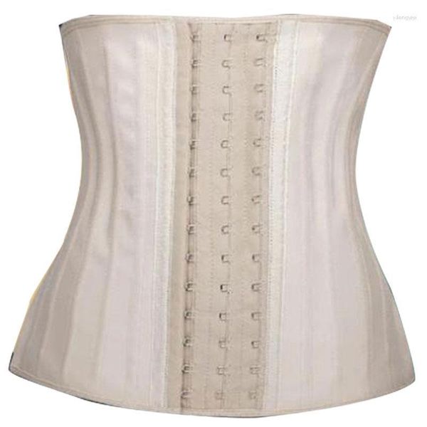 Bustini Corsetti Lattice Gomma Vita Trainer Corsetto Shaper Sottoseno Bustier Disossato in acciaio Dimagrante Cincher Cintura Ganci Occhi Corsetto Vita