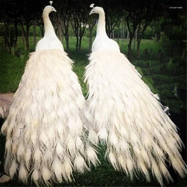 Bahçe Süslemeleri Yüksek kaliteli simülasyon Beyaz ayakta duran büyük dekoratif hayvan el sanatları gerçekçi yapay oyuncak