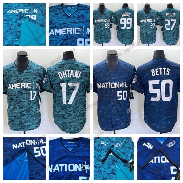 2023 All-Star Game Shohei Ohtani Jersey Masculino Feminino Juventude Josh Jung Acuna Jr.