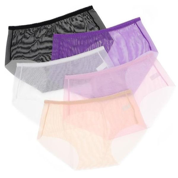 Sexy Unterwäsche für Damen, nahtlos, transparent, leichte Damen-Slips, 5 Stück, lot300J