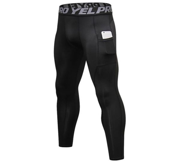 Pantaloni da uomo a compressione tascabili Pantaloni da corsa da uomo Allenamento Fitness Leggings sportivi Pantaloni da jogging da palestra Abbigliamento sportivo maschile Pantaloni da yoga7290551