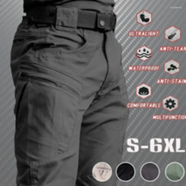 Pantaloni da uomo Outdoor Tattici Impermeabili Cargo Tuta da Uomo Traspirante Pantaloni Militari dell'Esercito Tuta Multitasca ad Asciugatura Rapida