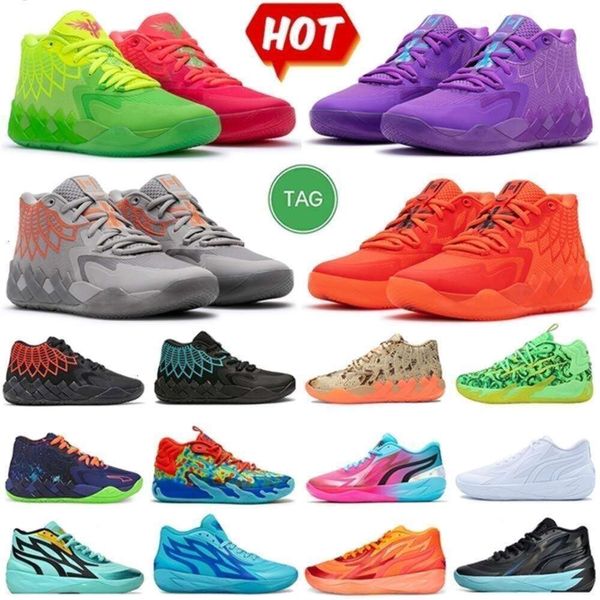 Lamelo Ball 1 Mb.01 Homens Sapatos Esportivos Rick e Morty Rock Ridge Red Queen City Not From Here Lo Ufo Buzz City Black Blast Mens Trainers Sports Sneakers Us 7-12