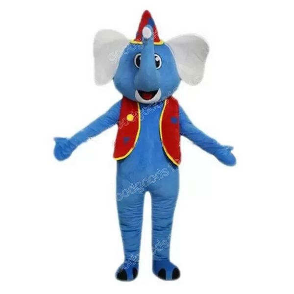 Natal azul elefante mascote trajes halloween fantasia festa vestido personagem dos desenhos animados carnaval natal publicidade festa de aniversário traje unisex outfit