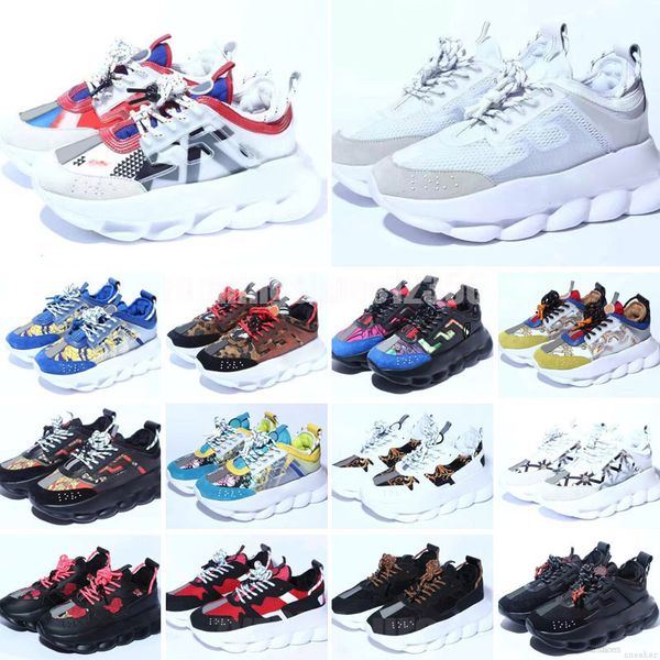 Chain Reaction Italy Scarpe casual sneakers con plateau baskerball triple nero bianco pelle scamosciata multicolore scarpe firmate di lusso giallo fluo marrone chiaro grandi scarpe da ginnastica eur 36-46