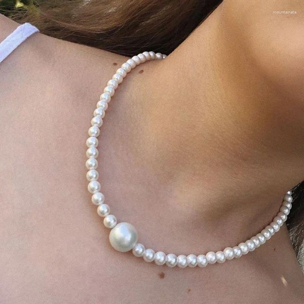 Anhänger Halsketten Grenzüberschreitendes Produkt Super Fairy Pearl Halskette Einfache Mode Schlüsselbeinkette Hals
