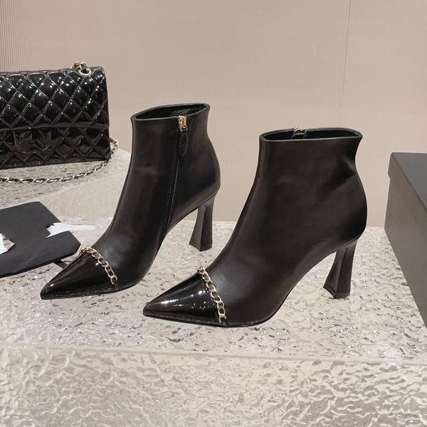Topuklu Botlar Kadınlar En Kalite 10 cm inkkin patent yüksek esneklik elastik bant rahat düz ayakkabılar tasarımcı karışık renk kalın alt ayak bileği bot 35-41 çanta