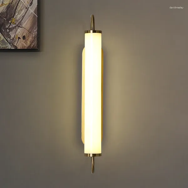 Lâmpadas de parede vidro ao ar livre noite lâmpada banheiro quarto luxo estética vintage elegante corredor moderno design luz lampe decoração