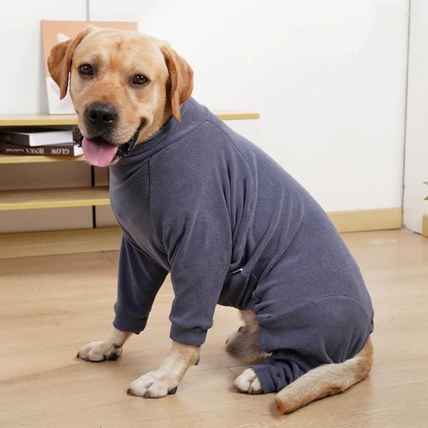 Abbigliamento per cani Abbigliamento invernale aderente caldo a quattro zampe imbottito in cotone Pigiama ad alta elasticità Camicia maglione a collo alto Gilet comodo