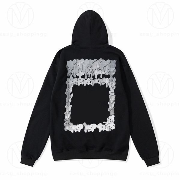 Hoodies Mens Mulheres Moda Streetwears Homem Pulôver Inverno Moletons Soltos Com Capuz Offs Designers Roupas High1 Qualidade Rua Impressão Branco Hoodys GD