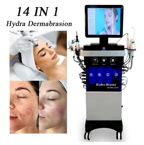 2024 Multifunktionale Schönheitsausrüstung HydraFacial Maschine Dermabrasion Peeling Hautreinigung Gesichtsbehandlung Ultraschall RF Mikrodermabrasio