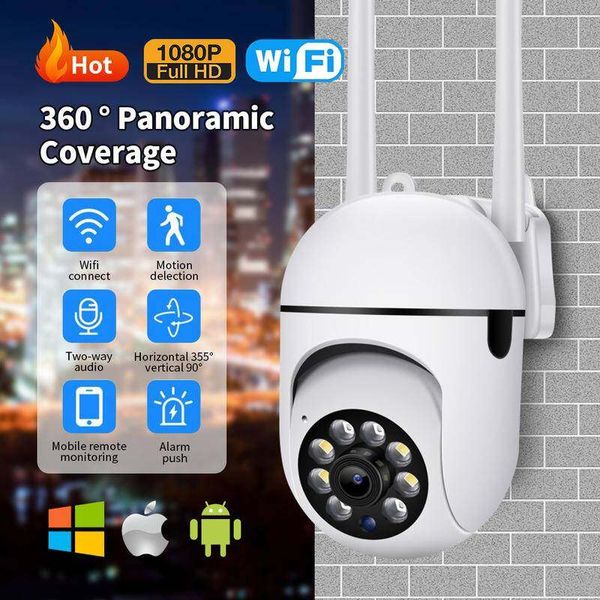 V380 wifi câmera ip 4x zoom câmera de vigilância interna cor visão noturna detecção humana segurança cctv câmera monitor do bebê