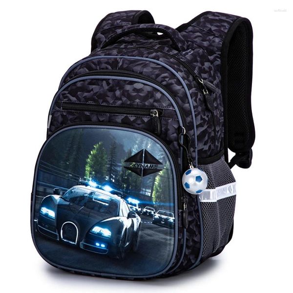 Schultaschen Cartoon Orthopädische Rucksäcke Jungen Auto Doppelschulter Kinder Grundschüler der 1. Klasse Büchertasche Mochila Infantil