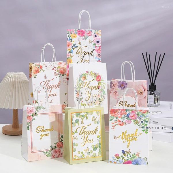 Envoltório de presente 30/50pcs decoração de casamento papel kraft equipe noiva obrigado saco de embalagem dama de honra para ser despedida de solteira