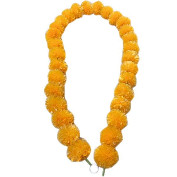 Yapay Çiçekler Hint tarzı Marigold çelenk festivaller için dekoratif çiçekler