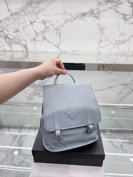 Тригонометрическая отметка Черная нейлоновая сумка через плечо, женская роскошная сумка, дизайнерская мини-карманная брендовая женская сумка через плечо, коробка с разноцветной лентой