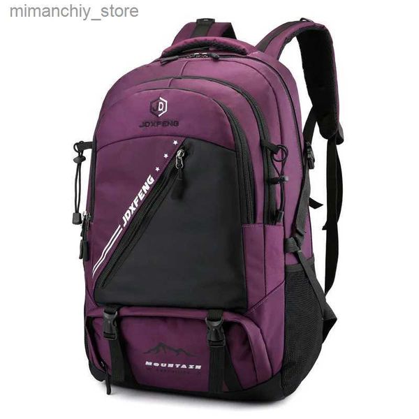 Sacos ao ar livre 50L Super Grande Capacidade Homens Mochila Nylon Mochila de Viagem para Homens À Prova D 'Água Laptop Mochila Mulheres Saco de Acampamento Ao Ar Livre Masculino Q231028