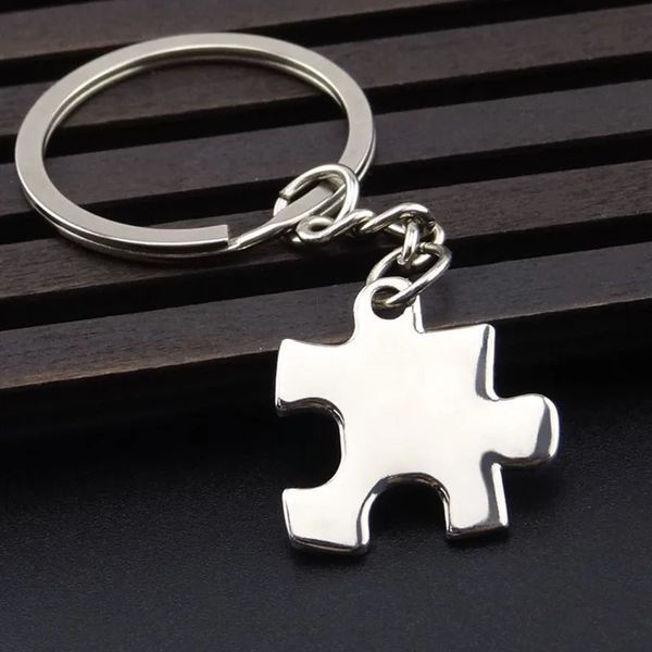 Portachiavi Cordini RE 100 pezzi Creativo Puzzle singolo Portachiavi Può essere inciso Puzzle Gadget Portachiavi Borsa per auto Ciondolo Portachiavi Gingillo D0813 231027