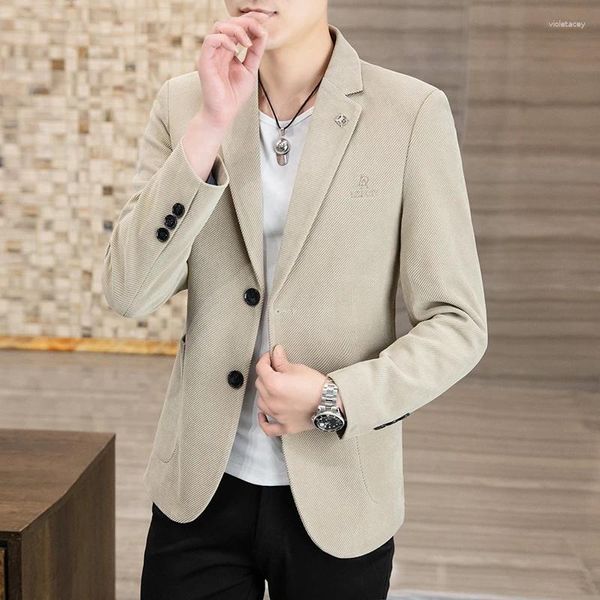 Abiti da uomo primaverili Versione coreana di alta qualità del piccolo completo Business Casual Cappotto Abbigliamento Single Tide