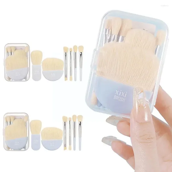 Pinceaux de maquillage pour débutant, Mini voyage pour dame, ensemble de pinceaux de beauté portables, outils pour cheveux doux X5r6, 2023