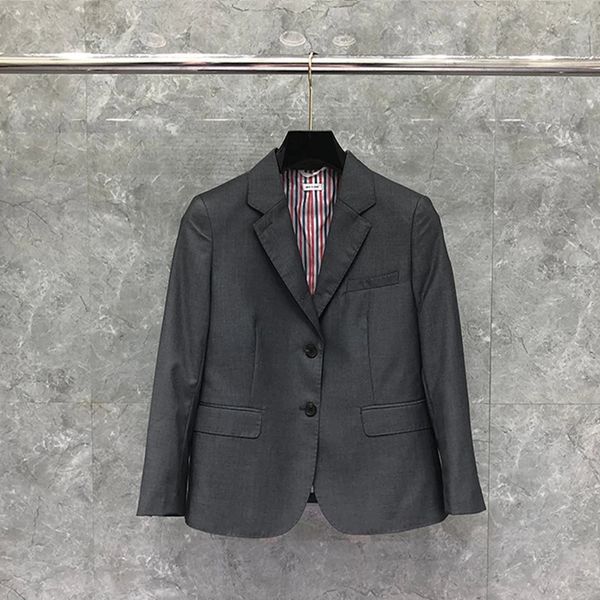 Kadınlar Suits Blazers TB Kadınlar Takım Sonbahar Butik Ceket Fashion Marka Spor Spor Klasik Geniş Yakası Katı Resmi İş Blazers TB Suit 231027