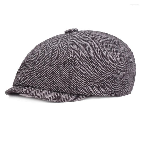 Sboy Cappelli Adulti Uomini Berretto Lavabile Misto Cotone Berretto Design ergonomico Portatile All'aperto Twill Tessitura Ottagonale Pittore Regolabile