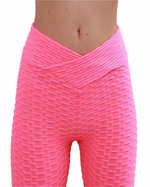 Yaksrne mulheres calças de yoga branco esporte leggings push up collants ginásio exercício cintura alta v fitness correndo atlético 3775480