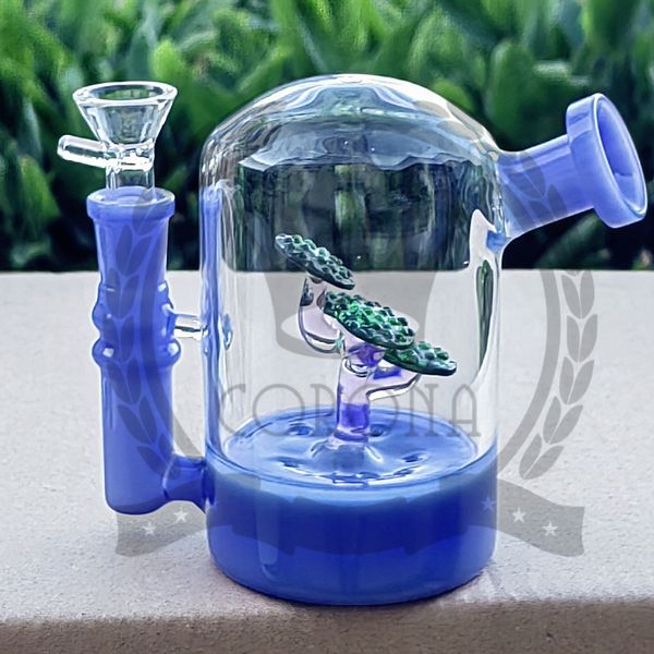 Vidro grosso cachimbo de água borbulhador com matriz estéreo perc vidro tubulação de água bongs com 18mm queimador de óleo birdcage difusão dab rigs acessório