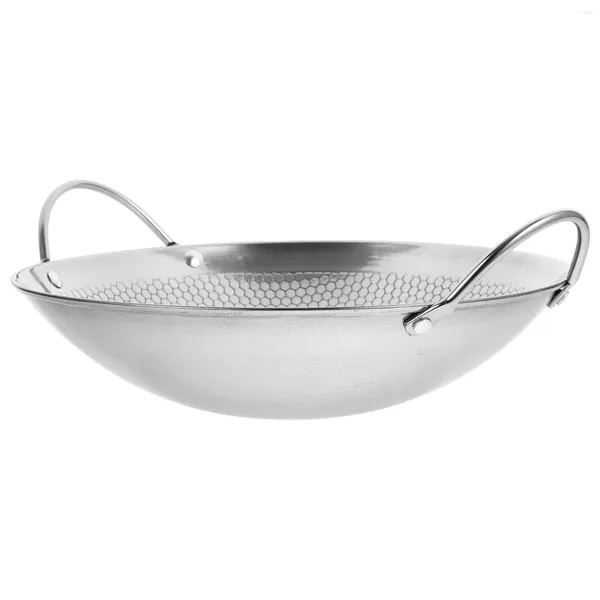 Caldeiras duplas panela de aquecimento chapa de aço inoxidável panelas individuais asiático wok metal doméstico cozinhar cipreste vapor