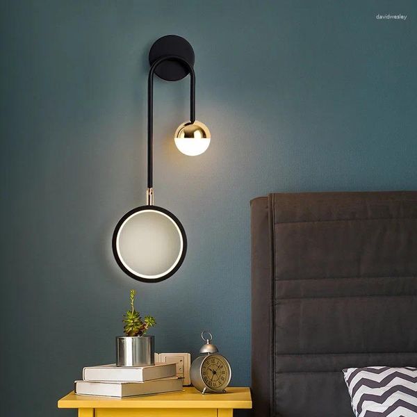 Lâmpadas de parede Modern LED Long Sconces Banheiro Espelho de Vaidade para Quarto Velas Bed Head Lamp Applique Mural Design
