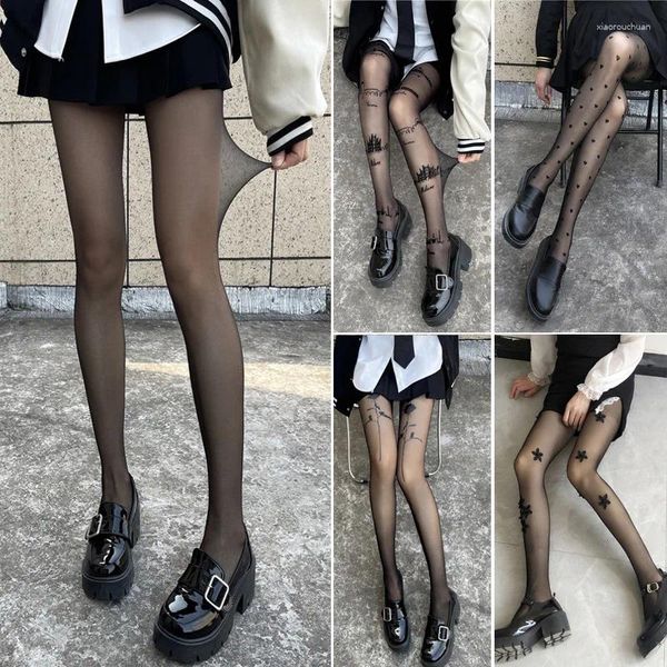 Calzini da donna Super sottili Sexy Skinny Gambe lucide Collant Collant Carino Lingerie di velluto Coscia alta Ragazza giapponese Kawaii Calza Calze